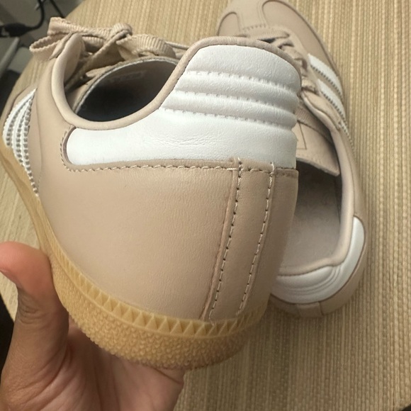 Addidas Samba Leather Sneakers (Taupe) - Picture 4 of 5